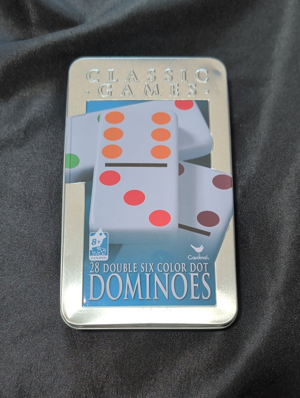 28 Double Six Color Dot Dominoes